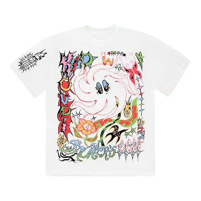Pre-owned Kid Cudi Men's  Lonely Stoner T-shirt In White