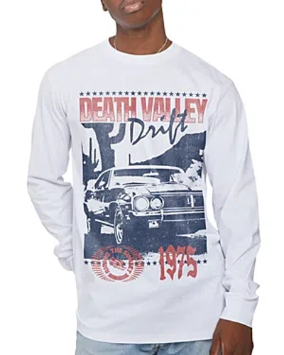 Kid Dangerous Death Valley Drift Long Sleeve Tee In White