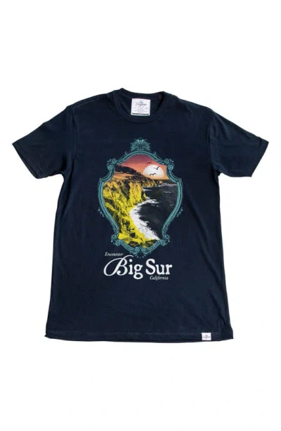 Kid Dangerous Encounter Big Sur Graphic T-shirt In Blue