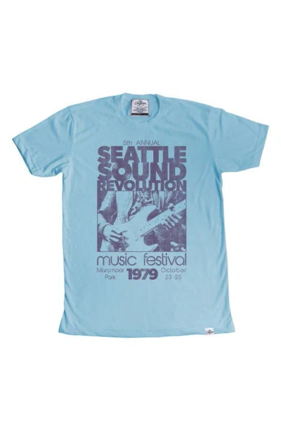 Kid Dangerous Seattle Sound Revolution Graphic T-shirt In Blue