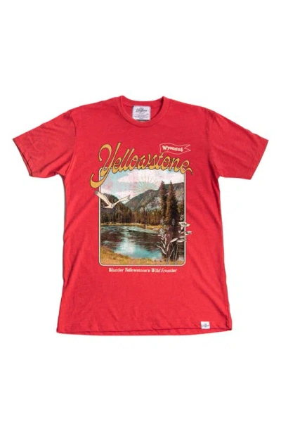 Kid Dangerous Yellowstone Frontier Graphic T-shirt In Medium Red