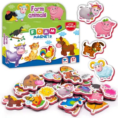 Kidd Card 27 Foam Fridge Magnets For Toddlers 3 Years Farm Animals Magnets For Kids -little World