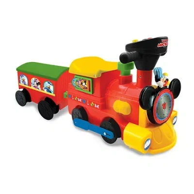 Kiddieland Mickey Mouse Ride-on Choo Choo Train In Transparent