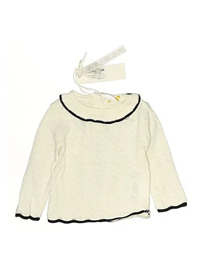 Pre-owned Kidichic Babies' Pullover Sweater In White