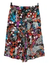 Kidill Flame-skull Print Shorts In Multi