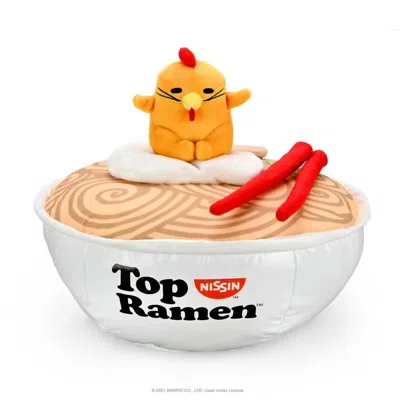 Kidrobot Sanrio - Gudetama X Nissin Top Ramen 12" Bowl Plush In Multi