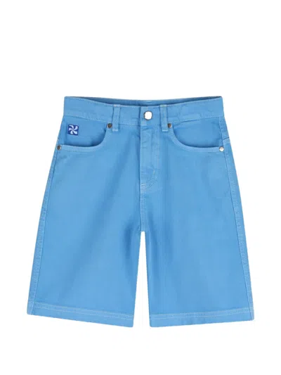 Kids Around Kids' Belt-loops Shorts In Blue