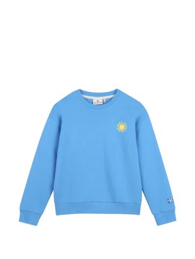 Kids Around Kids' Fleece Sweatshirt In Blue