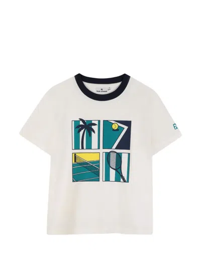 Kids Around Kids' Graphic Crew-neck T-shirt In Neutral