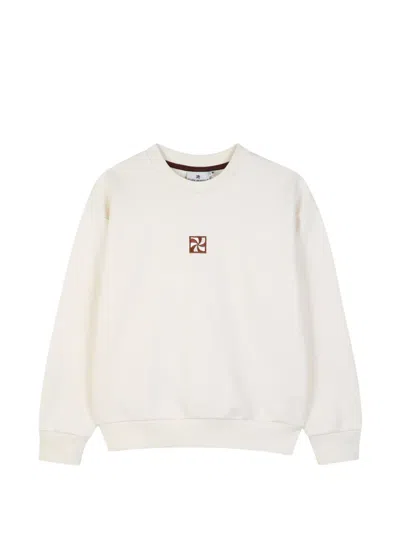 Kids Around Kids' Graphic-print Long-sleeve Sweater In Neutral