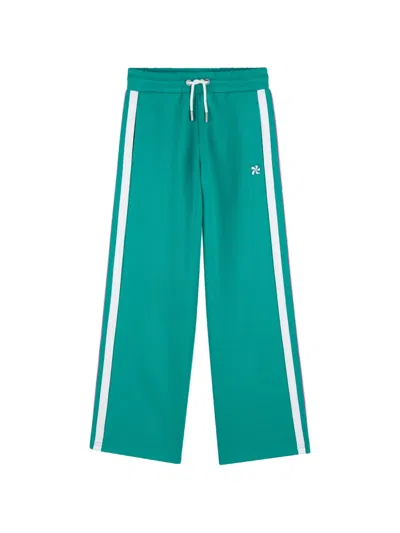 Kids Around Kids' Logo Trousers In Green