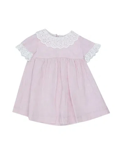 Kid's Company Newborn Girl Baby Dress Pink Size 3 Linen