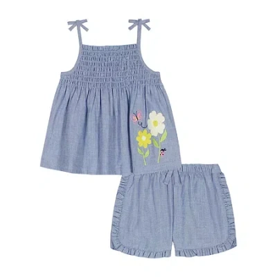 Kids Headquarters Baby Girls 2-pc. Short Set In Blue