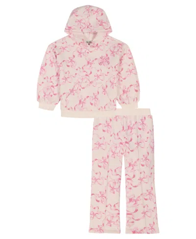 Kids Headquarters Kids' Toddler & Little Girls 4t-6x 2-piece Hoodie And Pants Set In Pink