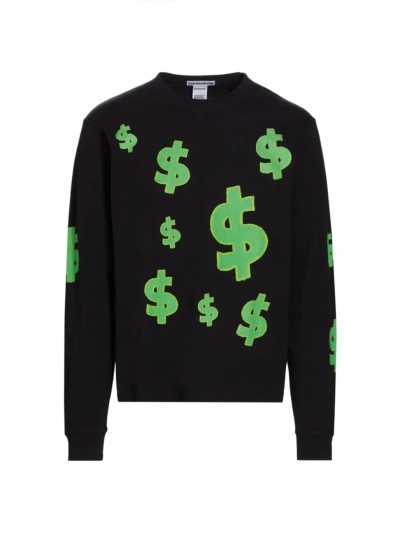 Kids Worldwide Men's Abundance Dollar Bill Cotton Sweatshirt In Black