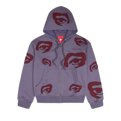 Pre-owned Kidsuper Allover Eye Hoodie 'purple' | Men's Size S