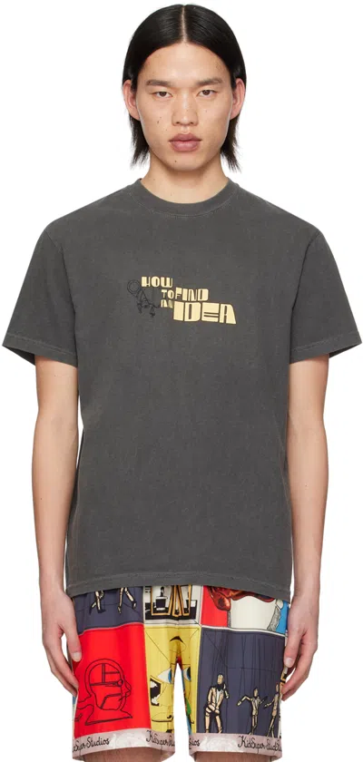 Kidsuper Black 'how To Find An Idea' T-shirt