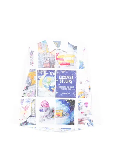 Kidsuper Book Page Patchwork Shirt In Multi
