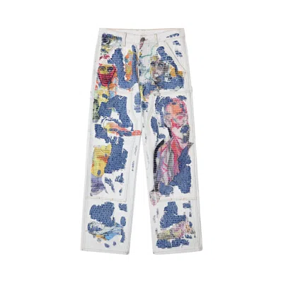 Pre-owned Kidsuper Boro Stitched Double Knee Pant 'multicolor' | Multi-color | Men's Size M