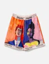 Kidsuper Boy &amp; Girl Painted Portrait Shorts In Multi