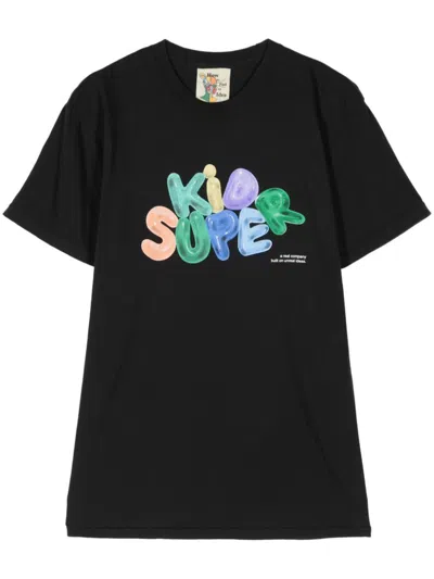 KIDSUPER BUBBLE LOGO-PRINT T-SHIRT