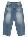 Kidsuper Button-fastening Jeans In Blue