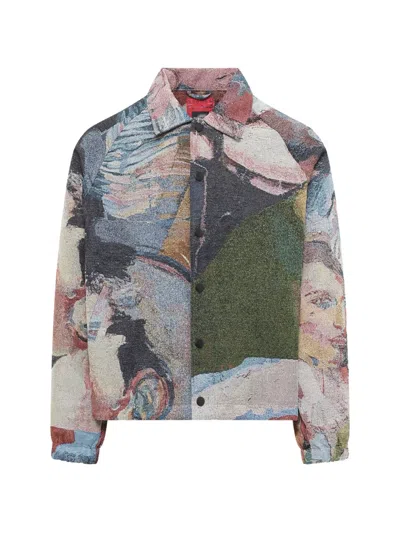 Kidsuper Café De La Coaches Jacket In Green
