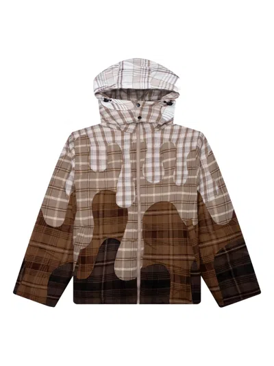 Kidsuper Check-pattern Hooded Jacket In Multi