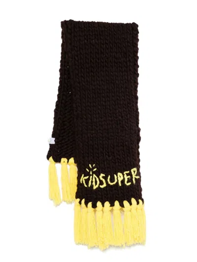 Kidsuper Chunky-knit Scarf In Black