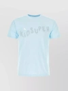 KIDSUPER COTTON CREW NECK T-SHIRT WITH WAVE PRINT