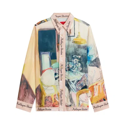 Pre-owned Kidsuper Dominos Button Up 'multi' | Multi-color | Men's Size S In Multicolor