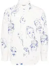Kidsuper Doodle Faces Shirt In White