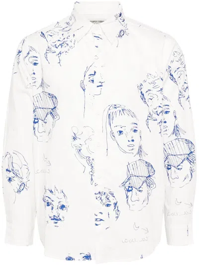 Kidsuper Doodle Faces Shirt In White