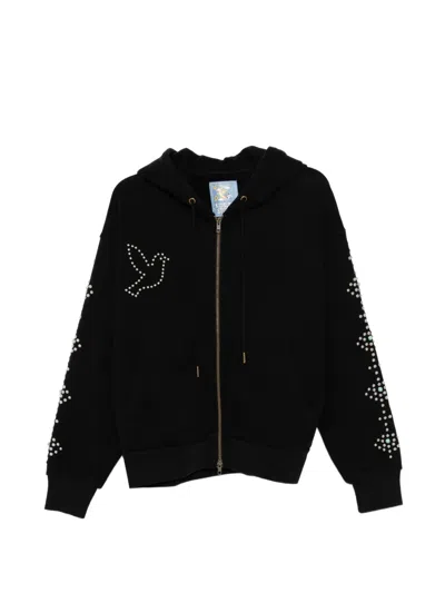 Kidsuper Dove & Eye Stud-embellished Hoodie In Black