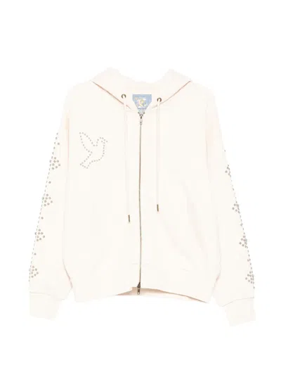 Kidsuper Dove & Eye Stud-embellished Hoodie In Neutral