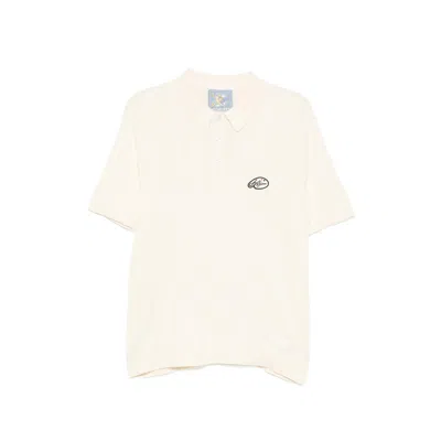 Kidsuper Embroidered Logo Knit Polo Shirt In Neutral