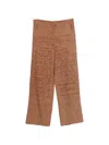 Kidsuper Embroidered Scribble-pattern Trousers In Brown
