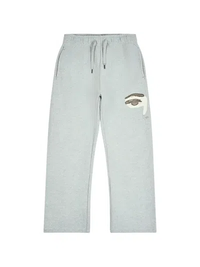 Kidsuper Eye-print Track Pants In Gray