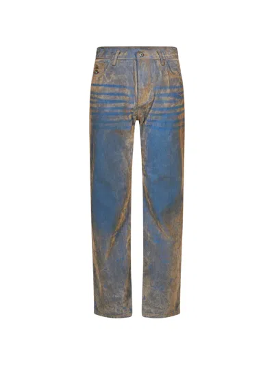 Kidsuper Faded Straight-leg Jeans In Multi