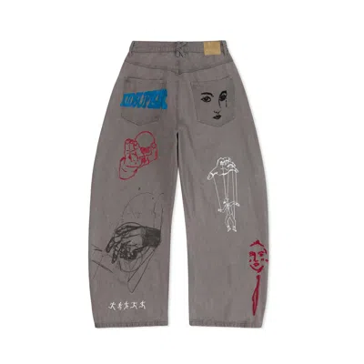 Kidsuper From A Place Ive Never Been Pants In Gray