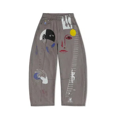 Kidsuper From A Place Ive Never Been Pants In Gray