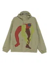 Kidsuper Graphic-print Hooded Jacket In Green