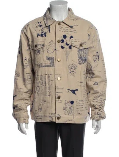 Pre-owned Kidsuper Graphic Print Jacket In Neutrals