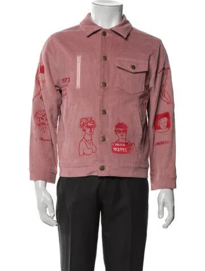 Pre-owned Kidsuper Graphic Print Jacket In Pink