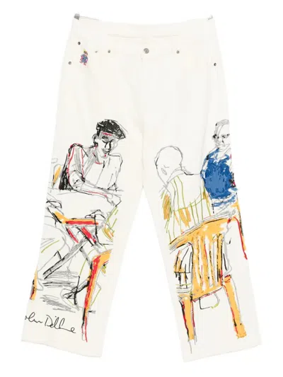 KIDSUPER GRAPHIC-PRINT JEANS