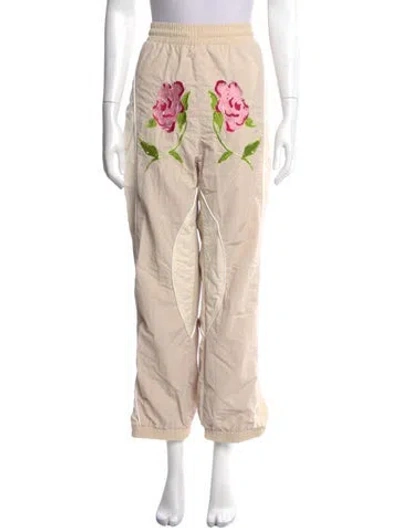 Pre-owned Kidsuper Graphic Print Straight Leg Pants In Neutrals