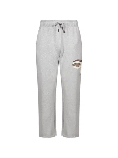 Kidsuper Graphic-patch Track Pants In Gray