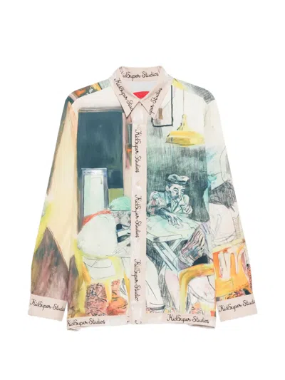 Kidsuper Graphic-print Button-up Shirt In Multi