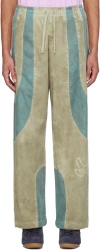 KIDSUPER GREEN & BLUE PUMA EDITION TRACK trousers