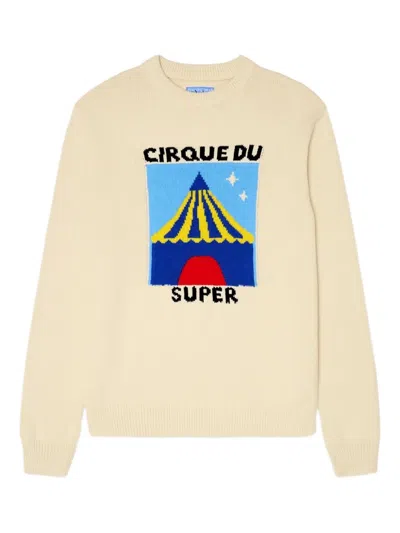 Kidsuper Intarsia-knit Sweater In Cream